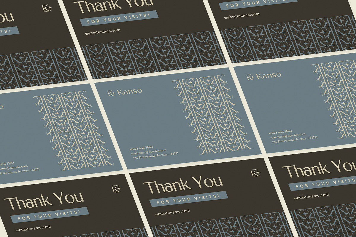 Kansonomi - Thank You Card, a Print Template by Fannan Studio (Photo 3 of 3)