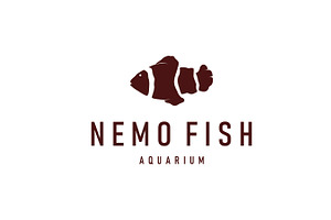 clown fish logo design aquarium, a Branding & Logo Template by Maylianaw28