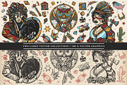Native Americans old school tattoo, a Background Graphic by intueri (Thumbnail 2 of 8)