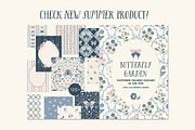 Cottage Dreams patterns, frames, bow, a Pattern Graphic by Cozy pattern shop (Thumbnail 12 of 12)