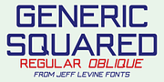Generic Squared JNL, a Sans Serif Font by Jeff Levine Fonts (Thumbnail 1 of 5)