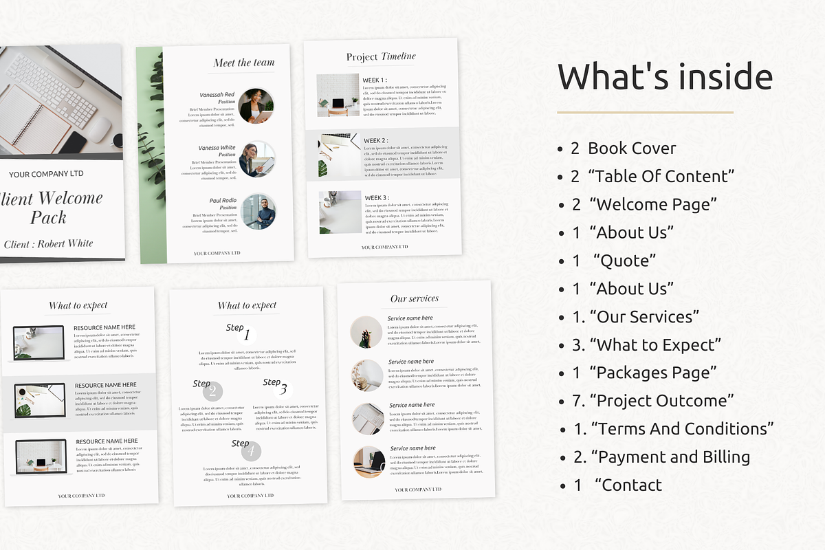 New Client Welcome Packet, a Presentation Template by PittaFinePrint (Photo 3 of 8)