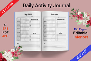 Daily Activity Journal KDP Interior