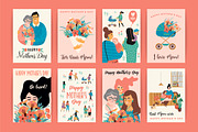 Mother's day card templates, a Decorative Illustration by Nadia Grapes (Thumbnail 3 of 3)