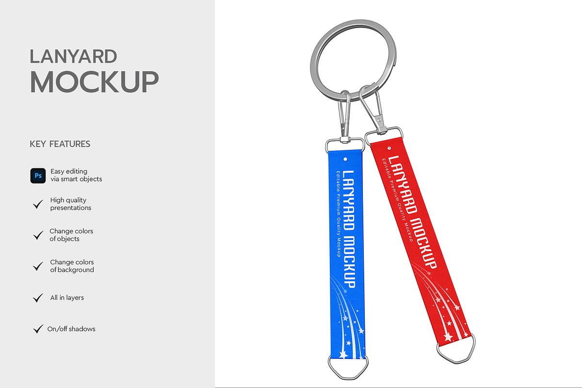 Office ID Badge Lanyard Mockup, a Product Mockup by graphypix (Photo 2 of 4)
