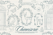 Vintage Chinoiserie Frame Collection, an Illustration by NassyArt (Thumbnail 1 of 22)