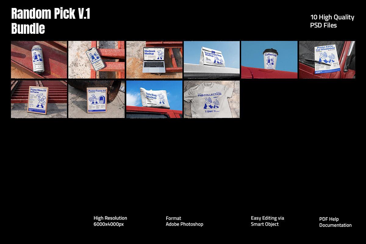 Random Pick V.1 Bundle, a Packaging Mockup by Mockup Flock (Photo 2 of 5)
