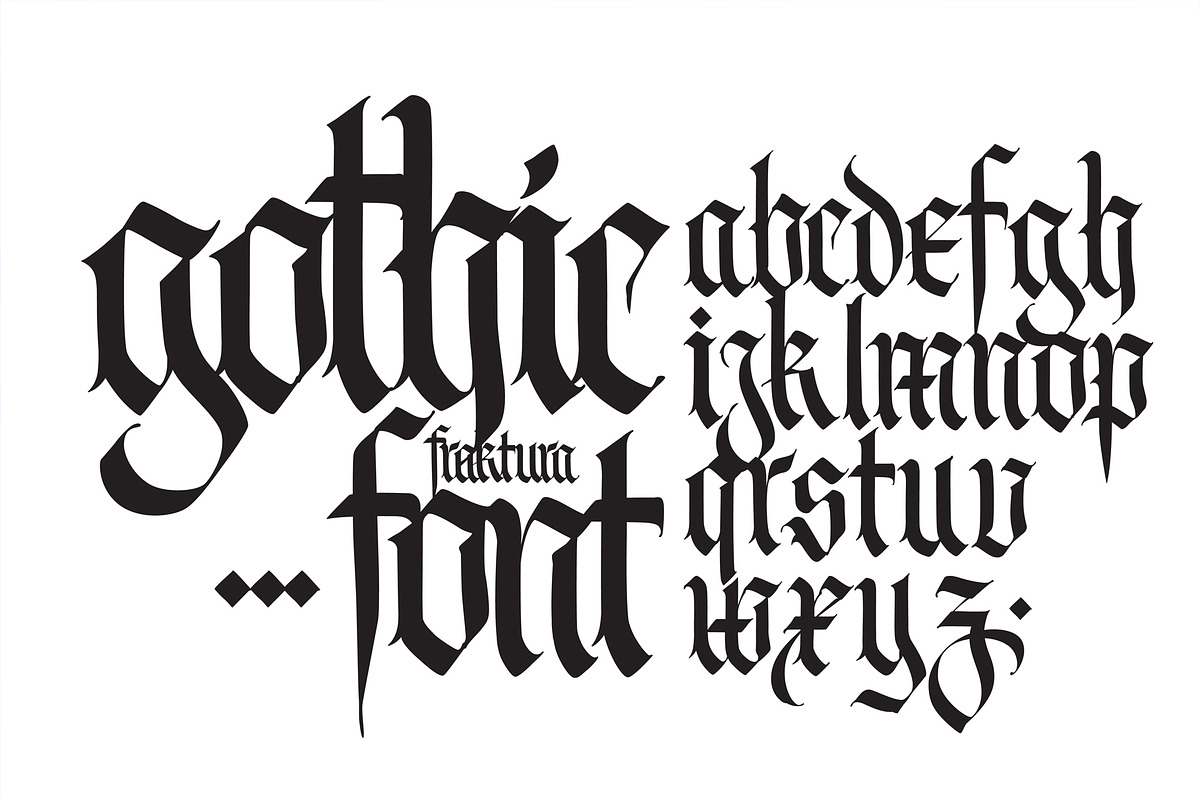 Gothic font 04, a Blackletter Font by GeekClick (Photo 6 of 9)
