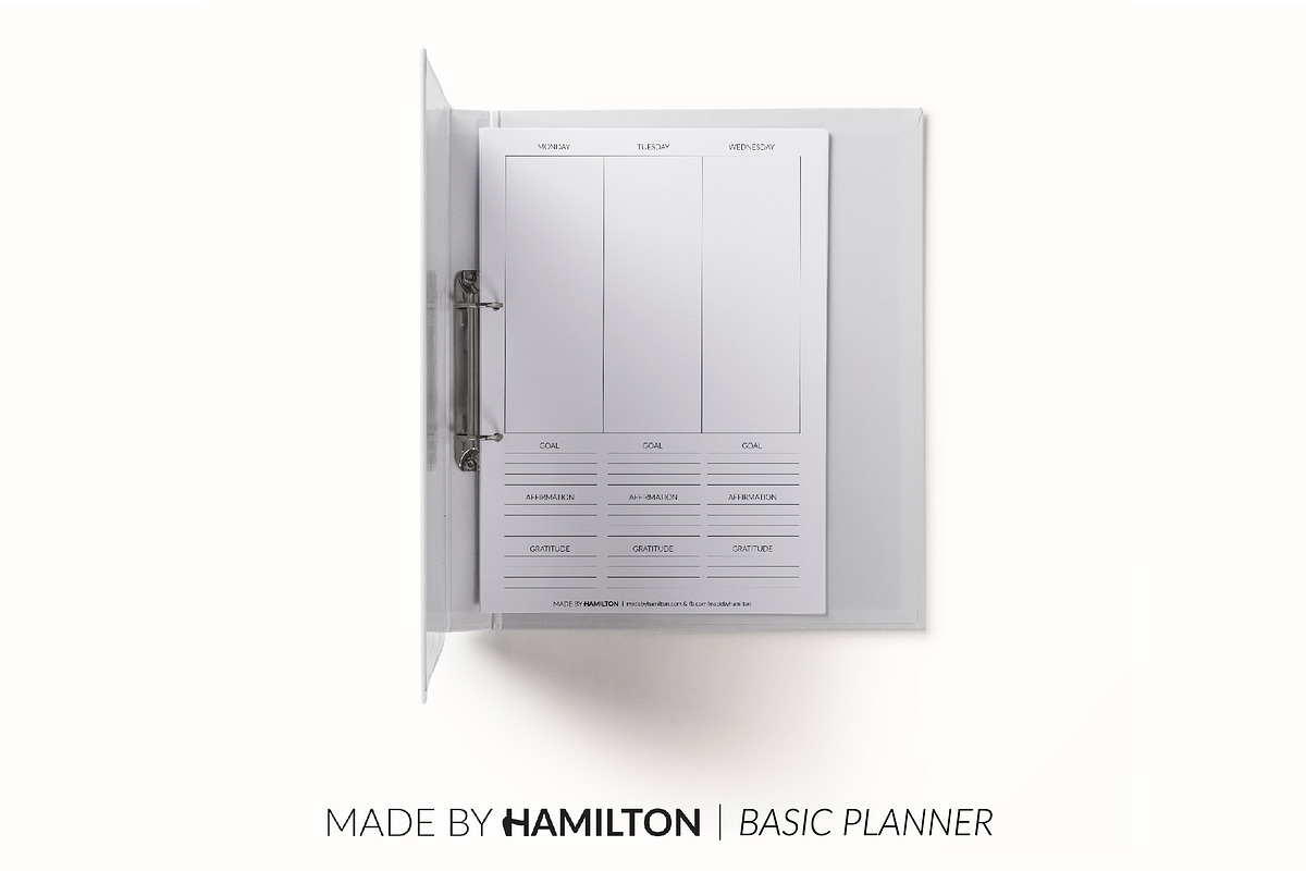 Weekly Happiness Printable Planner, a Stationery Template by Made By Hamilton (Photo 2 of 2)