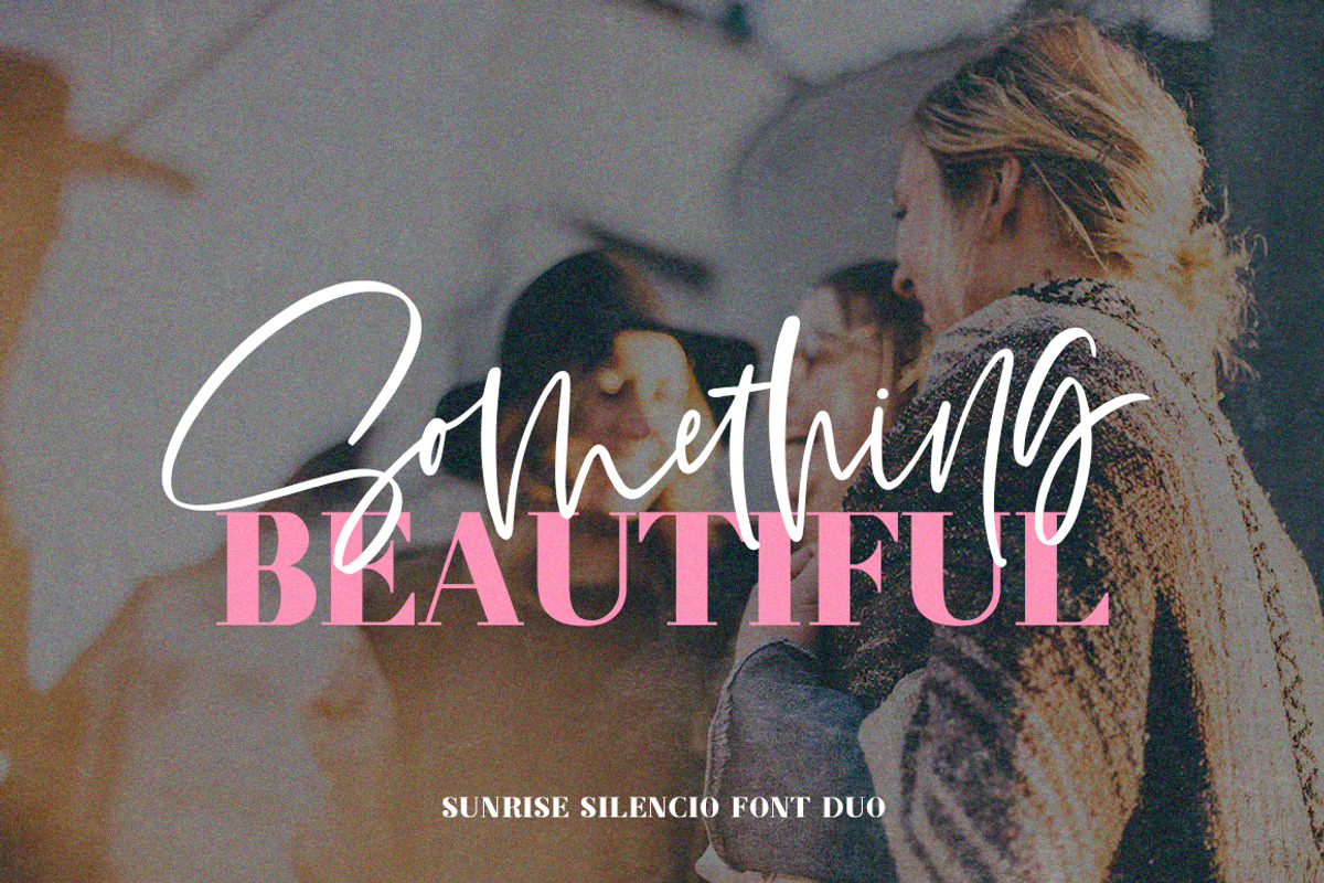 Sunrise Silencio Font Duo preview 2