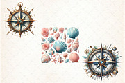 Watercolor Nautical Summer Clipart, a Graphic by Libby Wishes (Thumbnail 5 of 5)