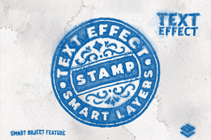 Ink Stamp Paper Print Effect