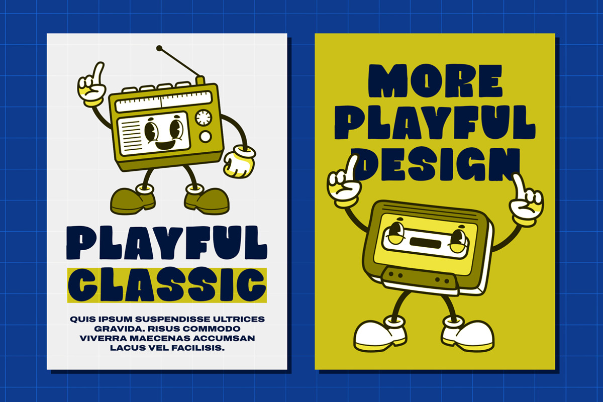 Moonthey – Bold Cute Retro Display F, a Sans Serif Font by kangfont Studio (Photo 5 of 10)