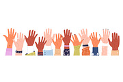 People raising hands up banner, a Person Illustration by PaperTrident (Thumbnail 2 of 4)
