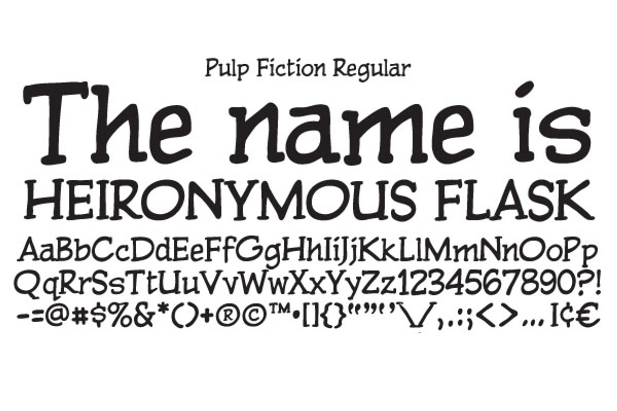 Pulp Fiction, a Serif Font by Comicraft Fonts (Photo 2 of 5)