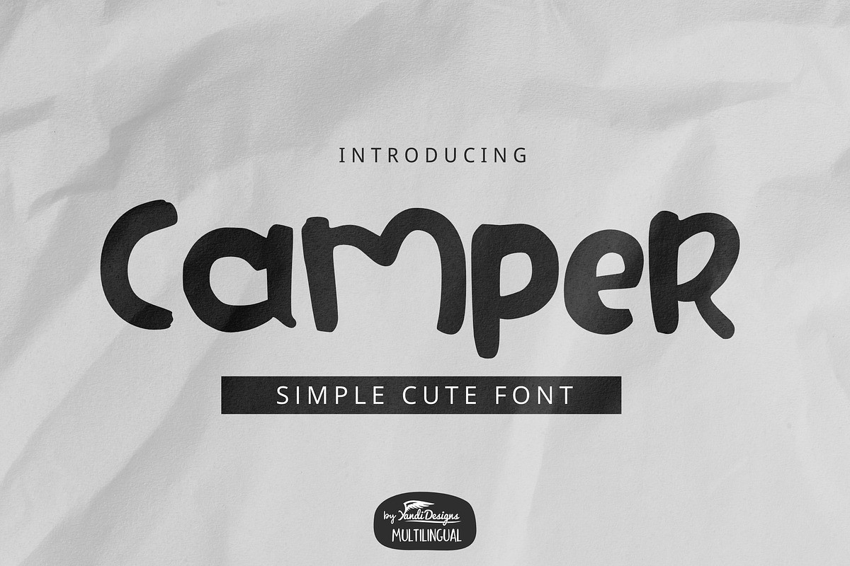 Camper Font 75% OFF 2020, a Sans Serif Font by YandiDesigns (Photo 1 of 4)