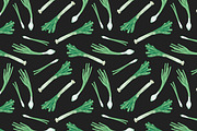 Onion set and seamless pattern, a Food Illustration by Good Studio (Thumbnail 4 of 7)