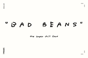 Bad Beans Messy Handwriting Font, a Handwritten Font by TYPEHEIST (Thumbnail 1 of 13)