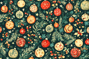 Christmas and New Year's card, an Illustration by VetalStock