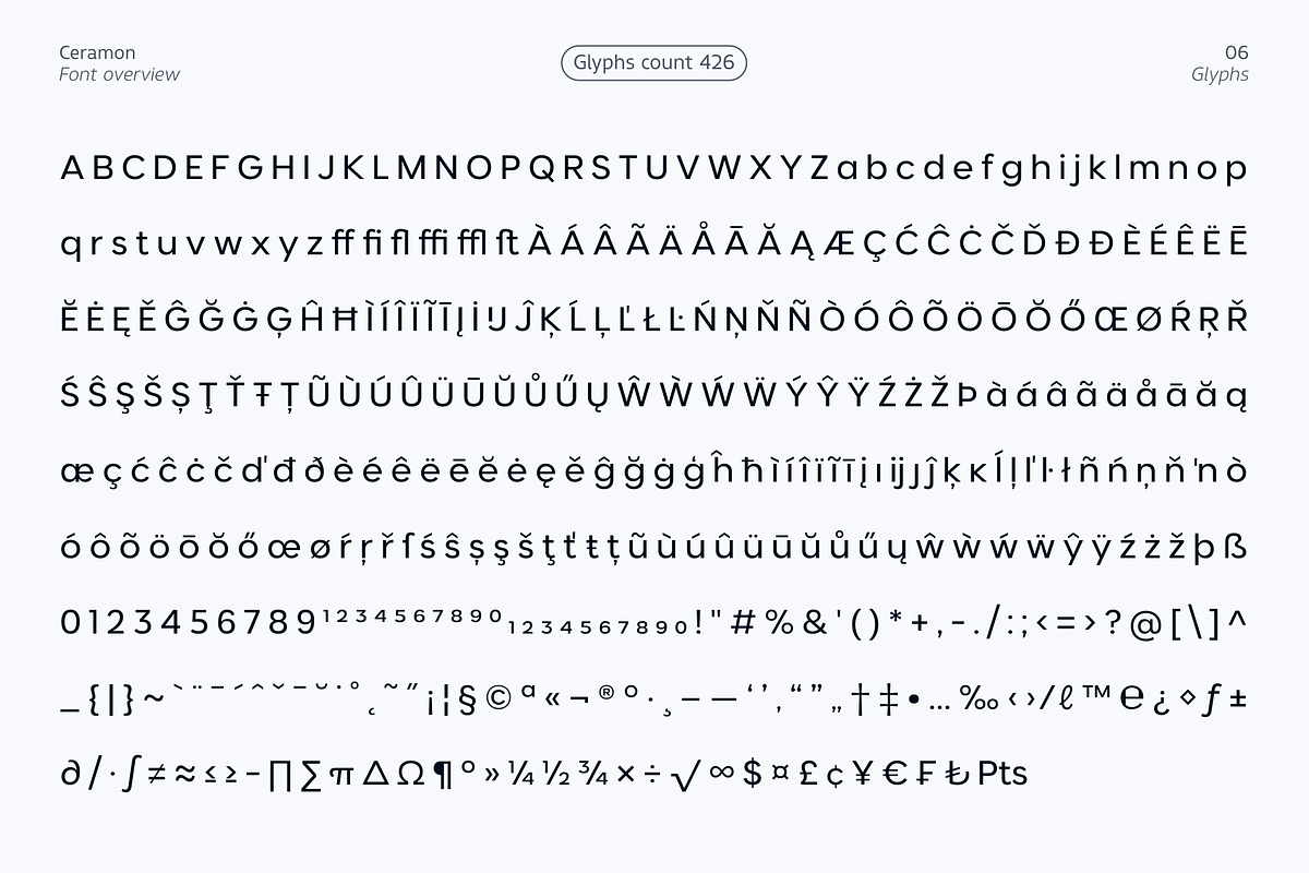 Ceramon, a Sans Serif Font by Zafara Studios (Photo 6 of 10)