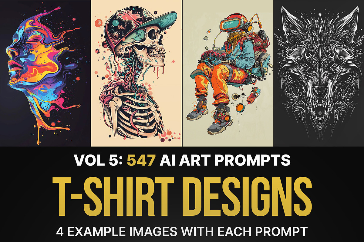 3192 Prompts For T-Shirt Designs, an Illustration by Sevenstyles (Photo 5 of 7)