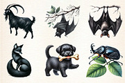Black Animal Clipart, Animals Svg Pn, an Illustration by DreamArtGraphic (Thumbnail 4 of 4)