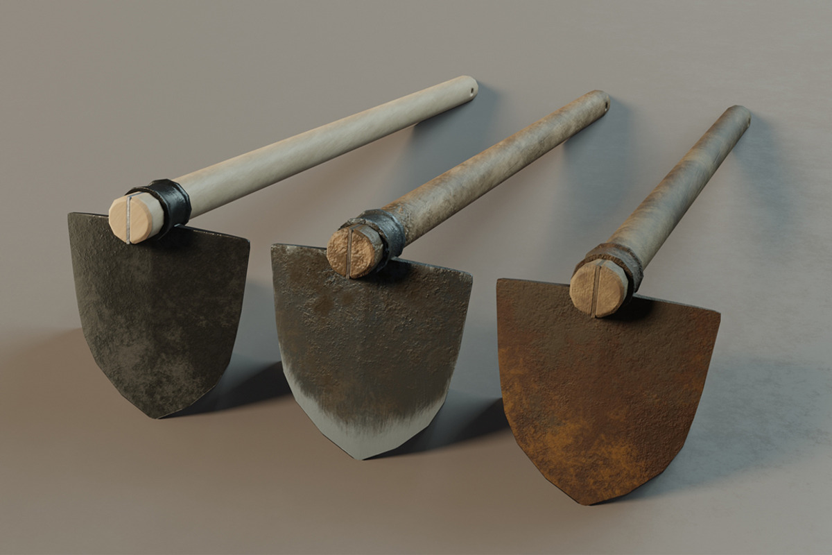 Hoe set, an Object 3D Model by mockupzz (Photo 3 of 7)