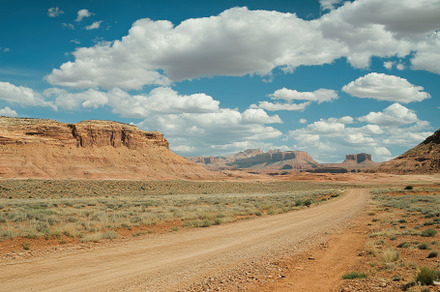 Scenic travel drive through the dese, a Photo by Iftikhar Alam