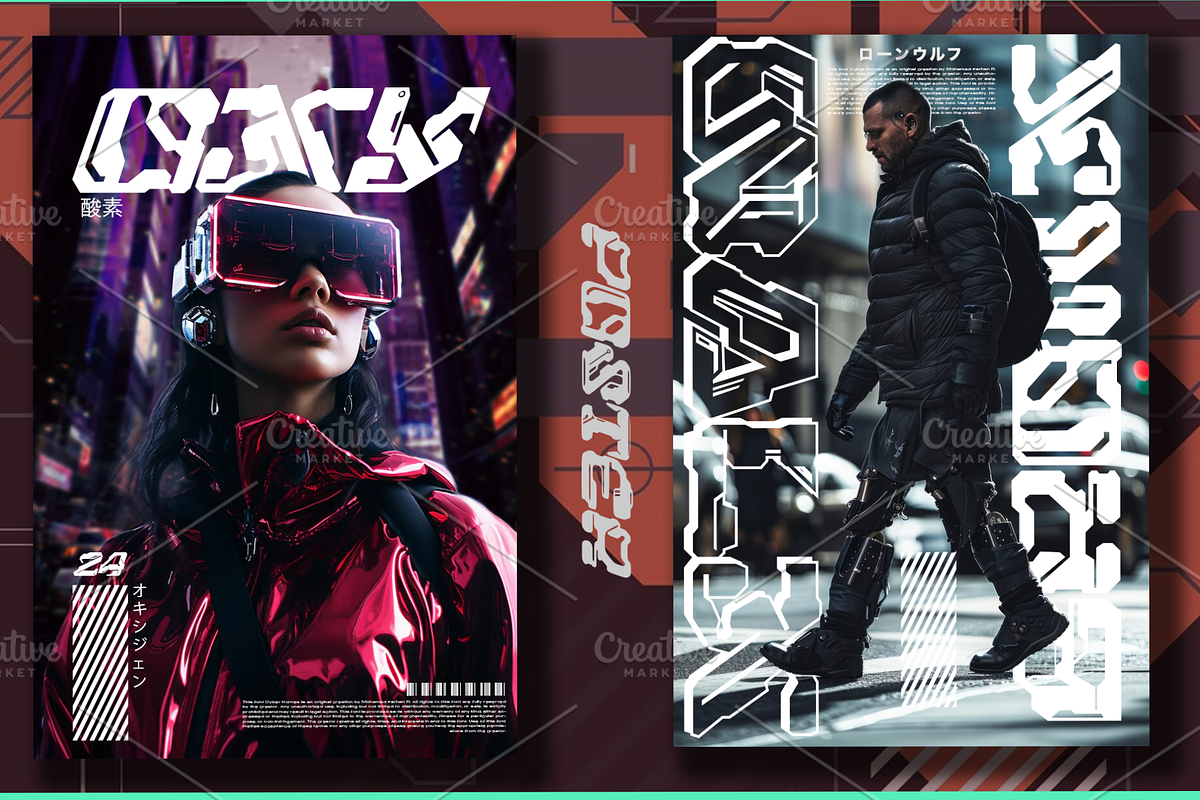 Cyber Kornea | Cyberpunk Mecha Font preview 3