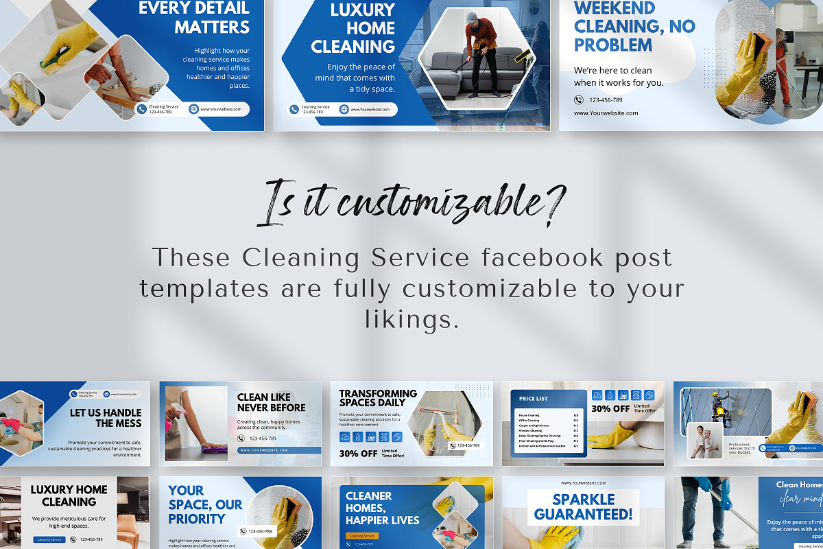 Cleaning Business Facebook Design preview 5