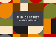 Geometric Mid Century Modern Pattern, a Pattern Graphic by Neo Geo (Thumbnail 1 of 11)