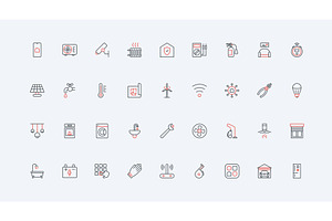 Services utilities home garage icons, a Technology Illustration by Lemberg Vector