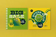 Green Cartoon St Patrick Sale Banner, an UI Kit Template by graphicook (Thumbnail 5 of 5)
