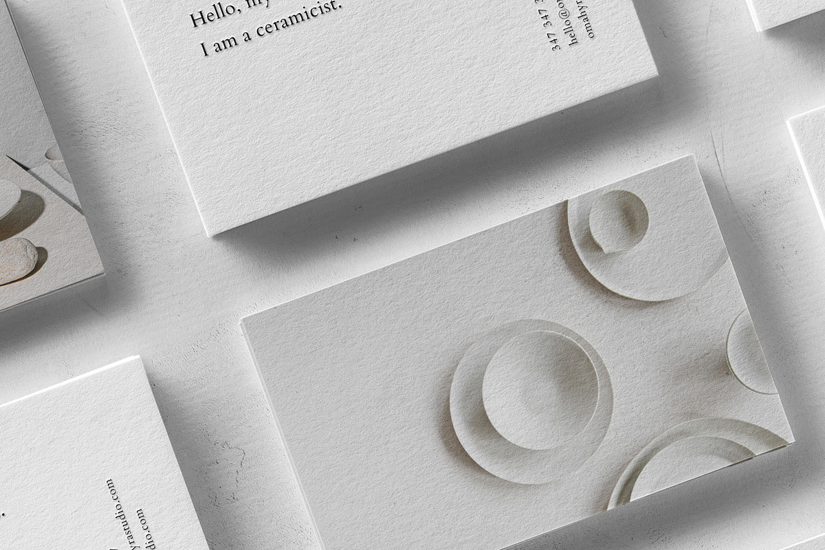 Omahyra Business Card Template, a Business Card Template by The Denizen Co. (Photo 2 of 4)