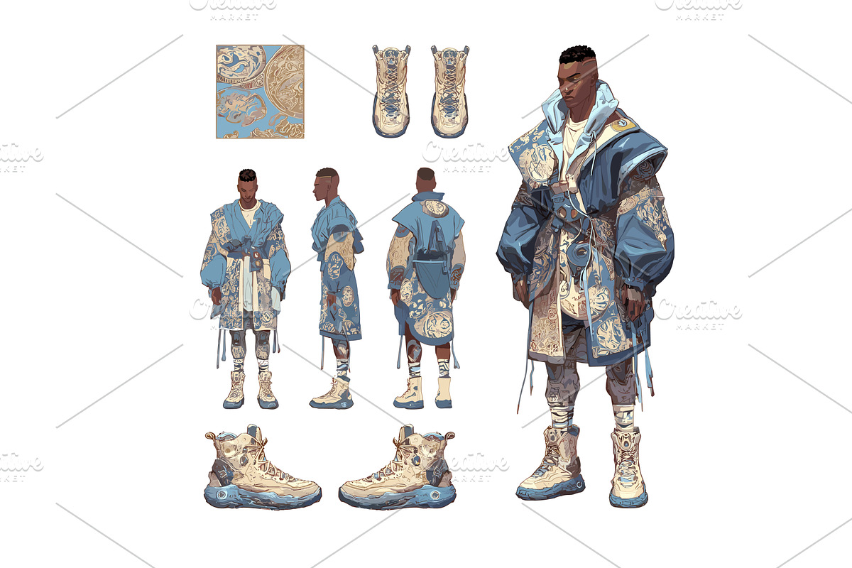 Fashion streetwear character cartoon, an Object Illustration by Onyx