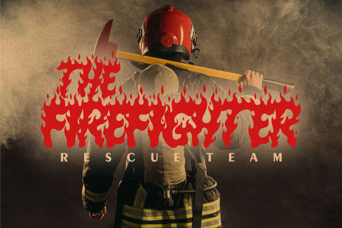 Burning Hammer - Fire Display Font, a Font by PutraCetol Studio (Photo 2 of 11)