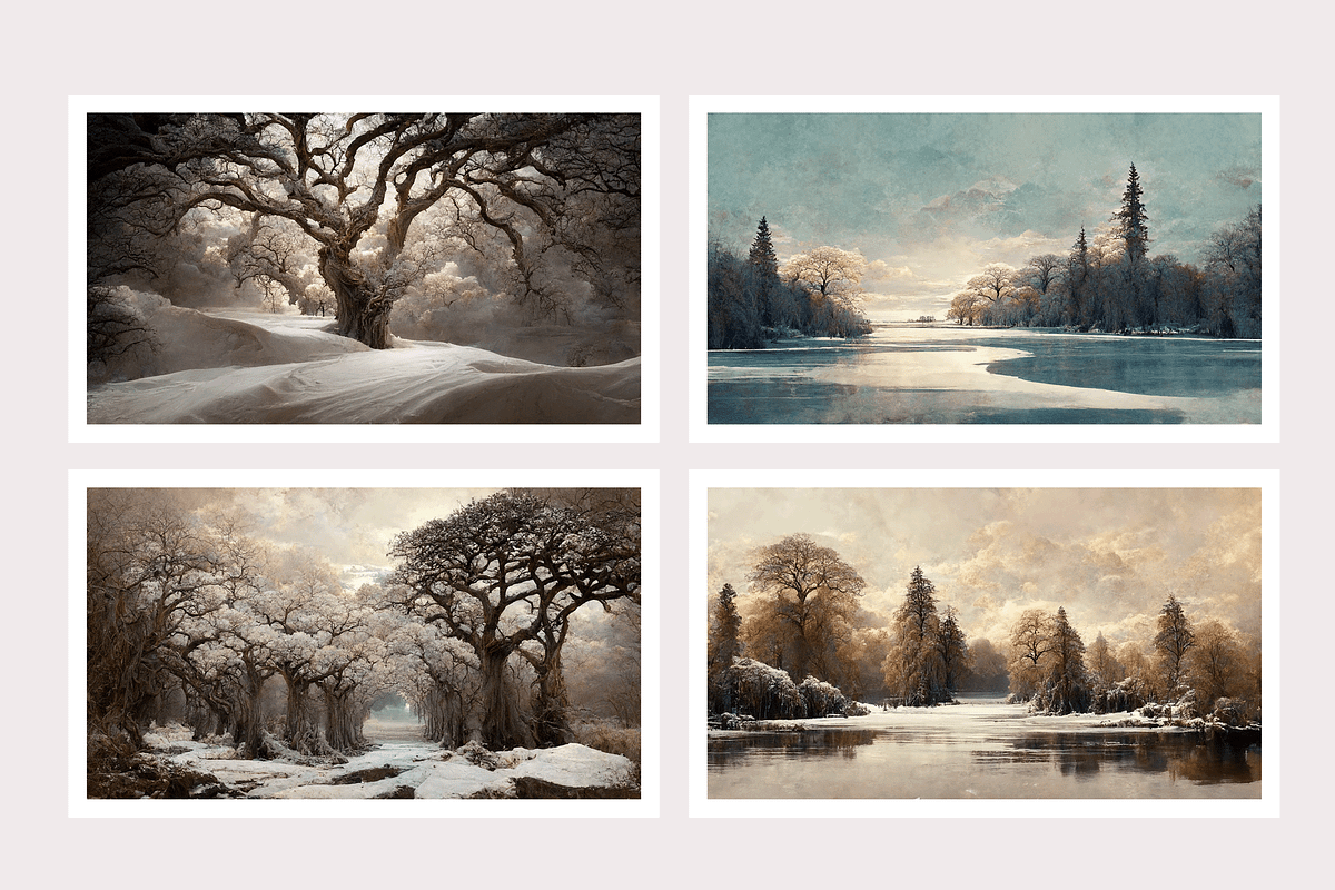 Wipe Co - Rococo Winter Landscapes, a Decorative Illustration by milatovar (Photo 3 of 16)