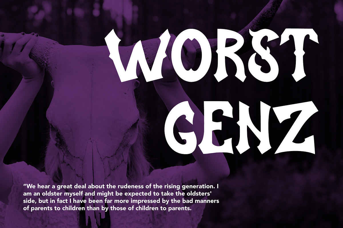Taurus Sense, a Blackletter Font by HATFSTUDIO (Photo 4 of 8)