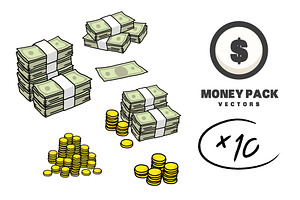 Money pack vectors