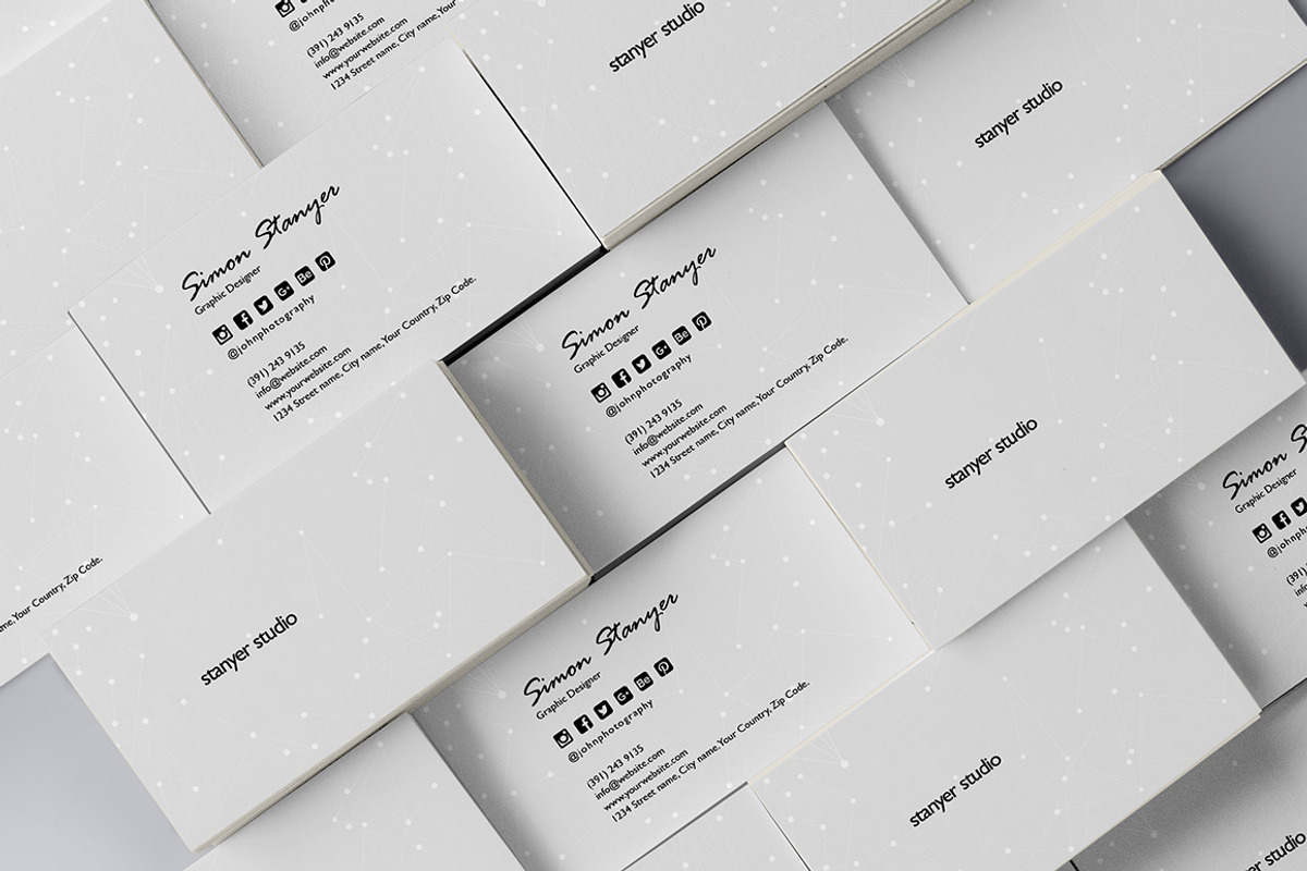 Elegant minimal business card #47, a Business Card Template by GraphicsEgg (Photo 1 of 2)