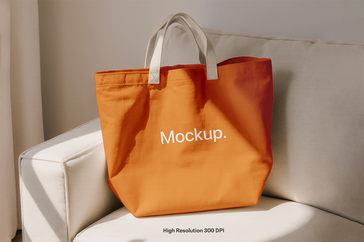Canvas Tote Bag Mockup, a Product Mockup by RamStudio2 (Photo 4 of 8)