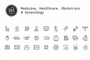 Medicine, Healthcare Thin Line Icons, an Outline Icon by Nuburu (Thumbnail 2 of 4)