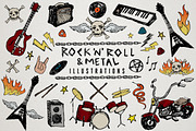 Rock 'n' Roll & Metal Illustrations, a Decorative Illustration by Lemonade Pixel (Thumbnail 1 of 3)