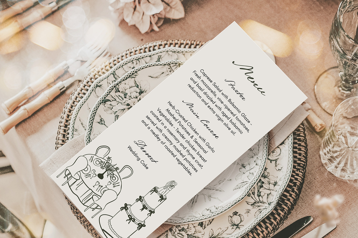 Whimsical Wedding Clipart Bundle, a Decorative Illustration by OZartRoom (Photo 6 of 10)