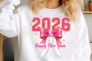 Pink Bow New Year Sublimination, an Illustration by SinaCreation (Thumbnail 3 of 11)