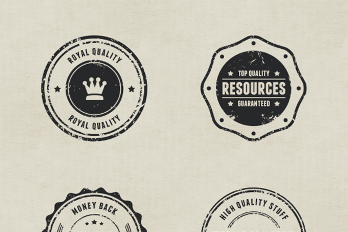 Rubber Stamp Badges, an Icon by vandelay