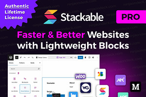 Stackable Pro Official License, a WordPress Template by Ninja On Deck