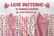 Love patterns, a Pattern Graphic by ananastya (Thumbnail 1 of 15)