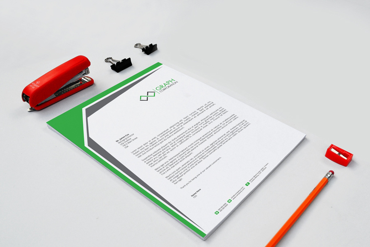 Letterhead, a Stationery Template by asimalikhan555 (Photo 3 of 8)
