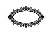 Vintage Lace Oval Frame Bundle, an Illustration by yasushie (Thumbnail 4 of 30)